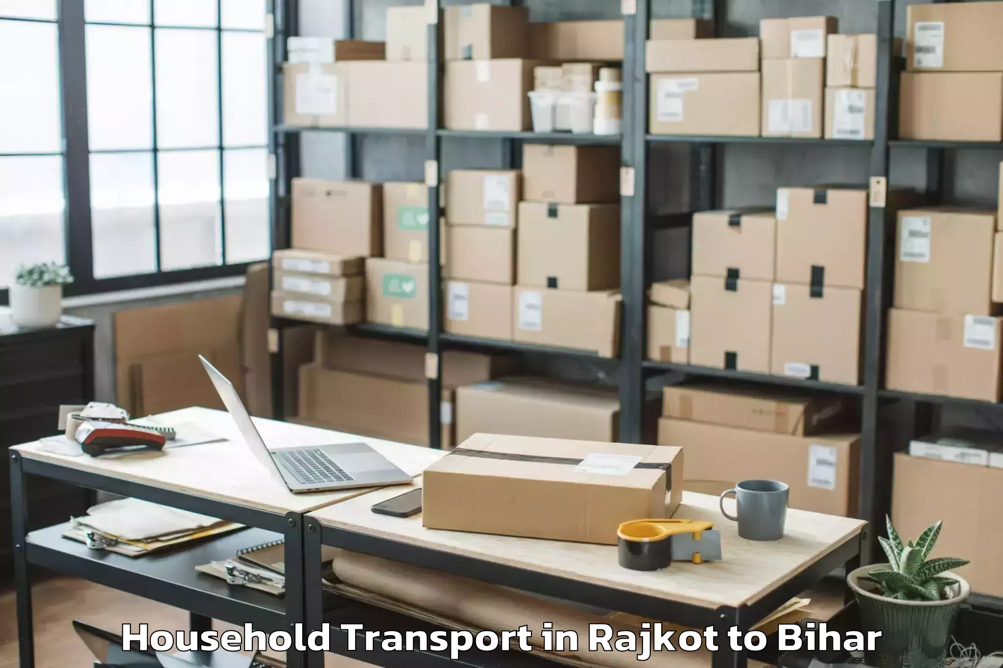 Hassle-Free Rajkot to Bhagalpur Household Transport